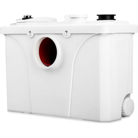 Randaco Station de relevage pour eaux usées Pompe domestique de relevage de matières Pompe anti-retour intégré pour WC, douche, Blanc 700 W (1/5)