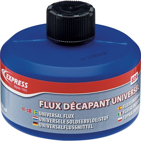 Guilbert Express – Flux décapant universel pour couvreur – Flacon 320 ml – Assemblage zinc, cuivre, laiton – 839