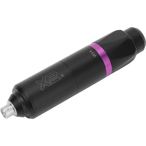 Machine à tatouer rotative avec moteur, connecteur RCA et cartouches sans fil pour tatoueur (noir et violet) (1/5)