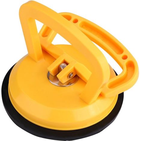 MINKUROW Ventosa De Vidrio Plástico Abs Engrosado Placa De Ventosa Única Reparación De Abolladuras Placa De Succión Amarilla Extractor De Ventosa Para Mover Ventana De Vidrio Azulejo Espejo De Granito (1/5)