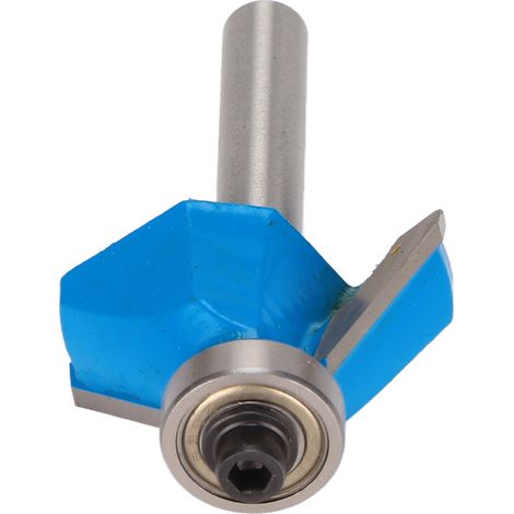 Couteau à chanfreiner à 45 degrés, tige ronde de 6,35 mm (1/4 po) avec roulement supérieur, couteau de finition pour le travail du bois, 6,35 x 12,7 mm (1/4 x 1/2 po) (1/5)