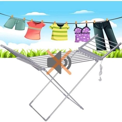 Etendoir Linge Interieur Sechoir A Linge Electrique, Etendoir Electrique Chauffant pour Vêtements, Serviettes, Linge De Maison[737]