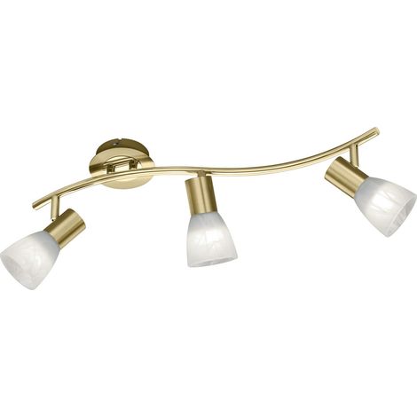 Faretto da Interno a LED in Metallo Ottone Satinato