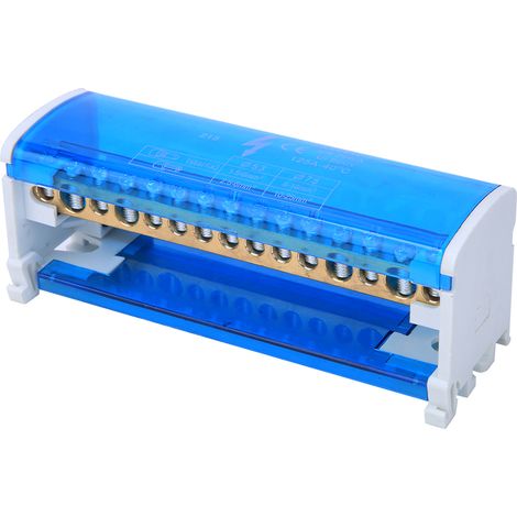 Boîte de distribution 215 pour rail DIN, 2 niveaux, monophasée, avec couvercle transparent (1/5)