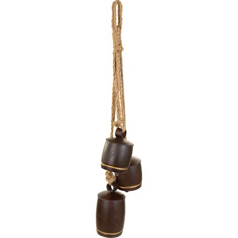 Campana decoración de metal marrón 20.3x12.7x81.3 (1/5)