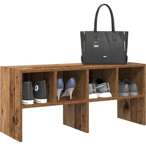 Scaffale porta scarpe vidaxl legno impilabile 89,5x30x40 cm (1/5)