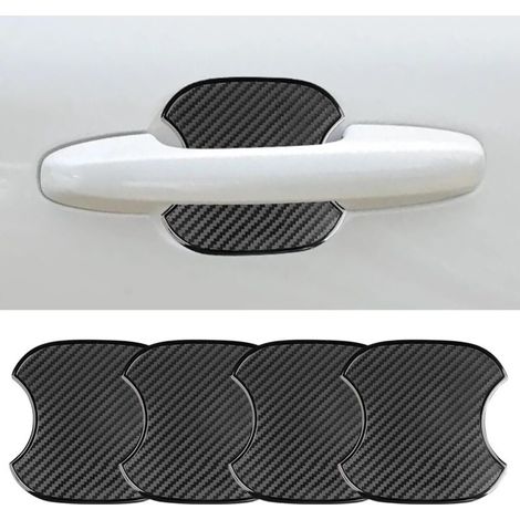 4PCS Poignées de Porte de Voiture,Tuning Voiture Exterieur,Autocollants Voiture Extérieur,Film de Protection pour Poignée de Porte de Voiture(9.5 10cm) (1/5)