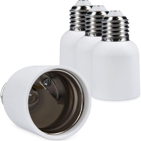 4x adaptateur de douille - Convertisseur de douilles E27 vers E40 - Adaptateur de support de lampe culot E40 pour ampoule LED halogène (1/5)
