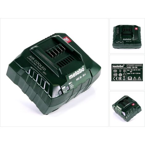 Cargador Metabo ASC 30-36 V AIR COOLED 14.4-36V ( 627044000 )