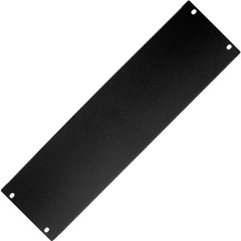 RackMatic - Panneau d'obturation 3U pour serveur rack 19" Couvercle en acier noir