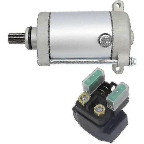Démarreur et relais compatibles avec les modèles Yamaha Grizzly 400, 450 et 660 (2002-2010), Kodiak 400 et 450 (2000-2006), Wolverine 450 (2006-2010) et Rhino 450 et 660 (2004-2006). (1/5)