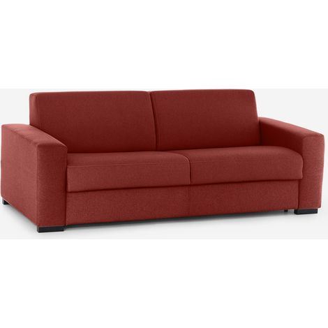 Divano letto matrimoniale sfoderabile idrorepellente Bormio 180 - Rosso