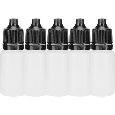 50 Pièces Flacons Gouttes pour les Yeux 10ml Souples et Portables avec Bouchon Noir (1/5)