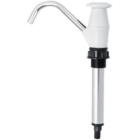(Blanc) Pompe à eau Potable, Pompe à eau Manuelle, Eau de Presse Manuelle, Eau de Lavabo de Caravane Eau Pompe à main Remorque de Camping Double Action, Outil de Pompage de Rechange pour Camping