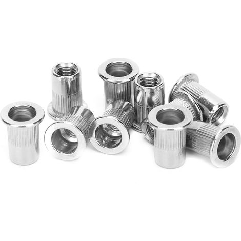 Ensemble 50 Écrous Rivet Aveugle Acier Inoxydable Écrous Cannelés M6 Accessoires Quincaillerie (1/5)