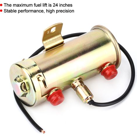 Bomba de combustible eléctrica de cobre de 12 V para coche con accesorios.