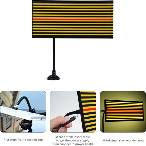 Panneau de ligne réflecteur LED, lampe de débosselage sans peinture, accessoire de réparation de voiture, détecteur pour carrosserie jaune. (1/5)