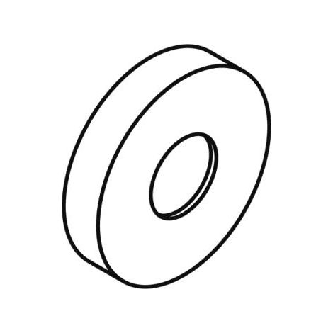 Bouchon à rosette p. 801 et suivantes. Tige d:33 finition antimicrobienne blanc signal