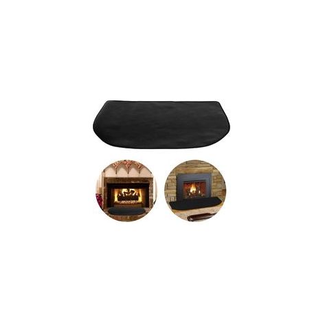 Tapis de cheminée ignifuge en fibre de verre 80x50cm – Résistance jusqu'à 537,8 °C – Protection pour poêle et barbecue (1/5)