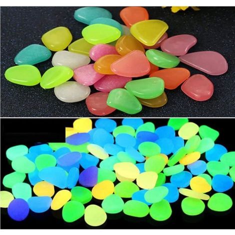 Galets lumineux décoratifs - Non spécifié - 300 pièces - Fluorescent - Sr et durable - Réutilisables (1/4)
