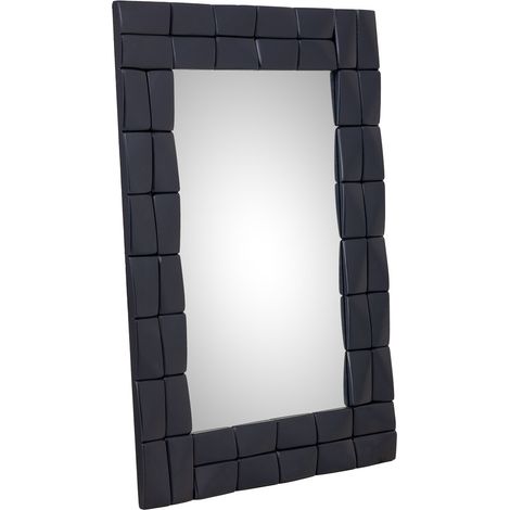 Espejo de madera negro 62x2.5x84h cm