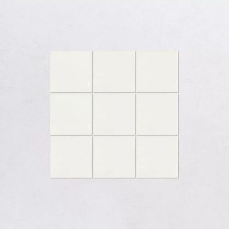 Faience Effet Zellige Blanc NOUR White 10x10cm (1/5)