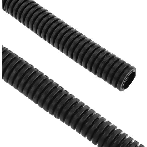 BeMatik - Tuyau ondulé flexible en PVC M-20 100 m Noir (1/5)