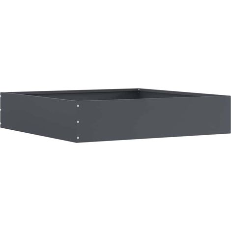 Lawn Edging Anthracite 60 x 60 x 13 cm Steel vidaXL