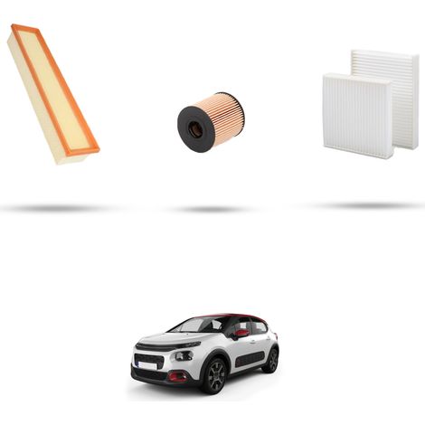 Kit tagliando 3 filtri compatibile con Citroen C3 III 1.6 vti 85kw dal 2017 (1/5)