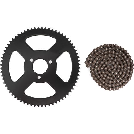 Chaîne 25H 144 Liens Sprocket Shaft 2 Temps Pour Moto Pocket ATV Quad Électrique Accessoire Mini Moto En Alliage D'Acier Diamètre 140mm (1/4)