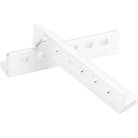 2 pièces Poutre plate en aluminium 6 trous type L Accessoires pour robot 12 x 12 x 56 mm 3103-0006-0056 (1/5)