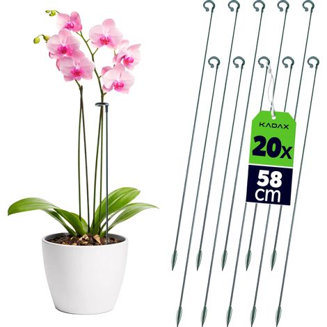 Soporte para plantas, fibra de vidrio resistente, compatibilidad universal, verde claro. (1/5)