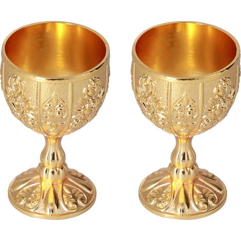 Stück 30 ml Kelche, europäische, hochwertige goldene Retro-Ornamente, ideal für Reisen, Dekoration und als Sammlerstück. (1/5)