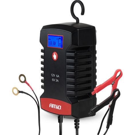 Rectificador digital AGM GEL STD LiFePo4 MAX 6A 6V 12V PRO hook amio-04532 (1/5)