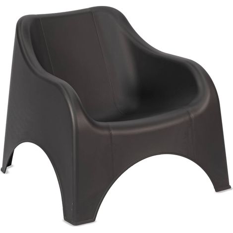Outdoor-Sessel Agri, ein Stuhl, 81x79 cm Schwarz