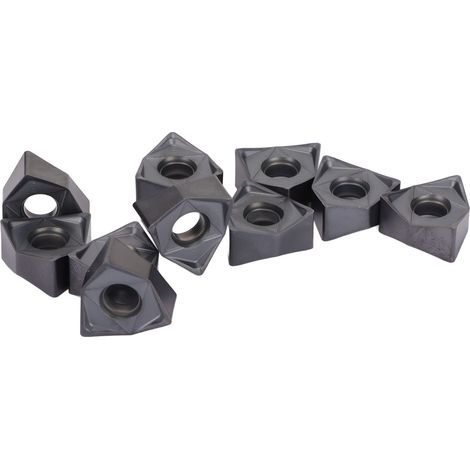 10 pièces plaquettes de tournage carbure revêtues noir, inserts indexables pour fraisage et tournage CNC, outils de coupe (1/5)