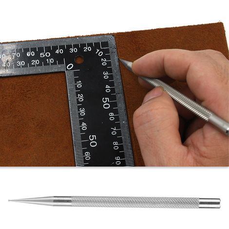 Stylet de marquage pour cuir avec pointe en acier inoxydable, outil de traçage précis pour projets DIY (1/5)