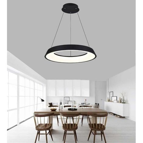 Lampadario Led A Sospensione Regolabile 3 Colori Luce Bianca Calda Naturale 43 W (1/4)