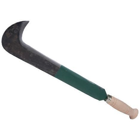 Roncola Sfrattarola Brixo Corta Manico In Legno E Lama In Acciaio 60cm.