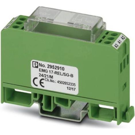 Phoenix Contact EMG 17-REL/SG-B 24/21/M Module relais Tension nominale: 24 V/DC Courant de commutation (max.): 6 A 1 in (1/3)