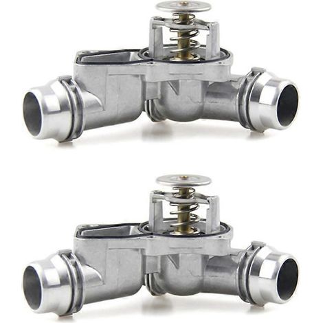 2PCS 11531437040 Boîtier de thermostat de refroidissement moteur pour voiture, sortie de pompe à eau de refroidissement pour E46 E39 X3 X5 (1/5)