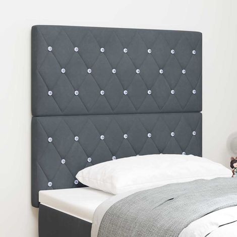 Kopfteil Dunkelgrau 90 cm Samt