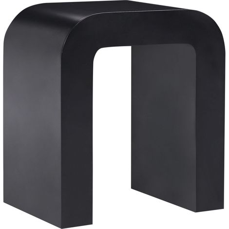 Table d'Appoint Scandinave Moderne en MDF Meuble de Salon Noire Enid