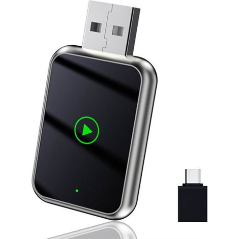 Adaptateur CarPlay sans fil – Bluetooth 5.3, USB-C – Plug & Play – Pour autoradio