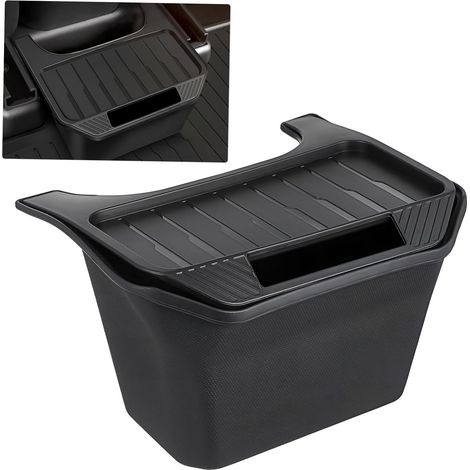 Contenitore portaoggetti per ombrello, cestino salvaspazio per veicoli, contenitore portaoggetti per sedile posteriore, cestino per auto, contenitore portaoggetti per auto, plastica nera, applicabile 