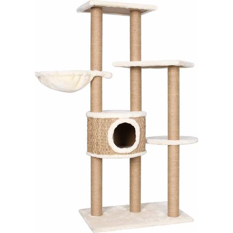 vidaXL Árbol para gatos con poste rascador 126 cm hierba marina (1/2)