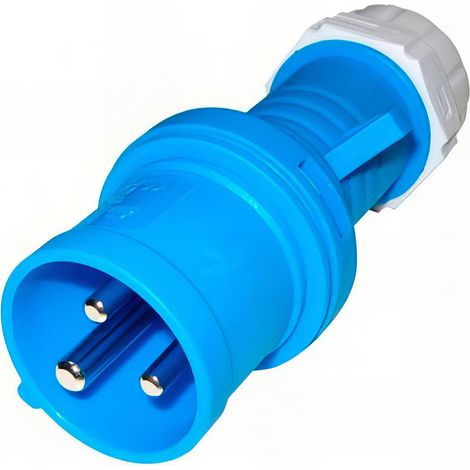 Prise électrique monophasée mâle 230V 16A - EL0004 - Holzprofi