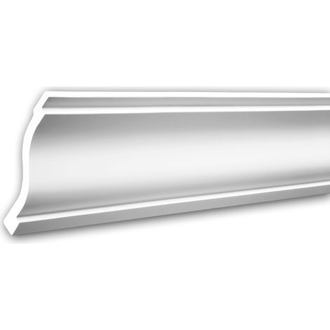Cornice Moulding 150131F Profhome Flexible Moulding Coving Cornice Crown Moulding Neo-Classicism style white 2 m