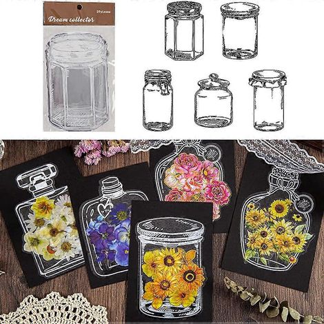 20 Stück transparente Lesezeichen aus getrockneten Blumen, selbstgemachte, wunderschöne Lesezeichen aus getrockneten Blumen, DIY-Lesezeichen aus getrockneten Blumen