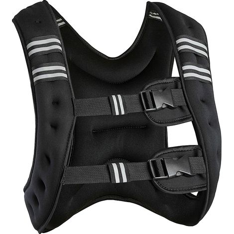 Gilet zavorrato, vestibilità regolabile, comfort migliorato, nero (1/2)
